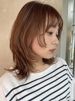 ビュートリアム 南青山(BEAUTRIUM)&nbsp;ミディアムウルフレイヤー ブラウン 表参道青山 20代30代40代