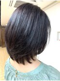 20代30代40代大人女子/髪質改善サラつやストレート/前上がりボブ