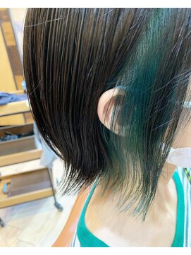 ヘアーデザイン ジュモク(Hair Design Jumoku) インナーグリーン