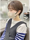 ◯大人可愛いマッシュショートヘルシースタイルショコラアッシュ