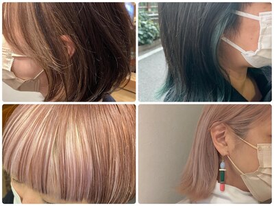 憂鬱なグレイヘアも楽しめるカラーのご提案もしています