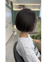 アースモード 亀戸店(EARTH Mode)&nbsp;小顔ストレートボブ黒髪グレージュダークアッシュモード