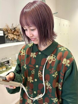 ロジェブルー(Rosier Bleu) 【ダブルカラー】透け感たっぷりピンク