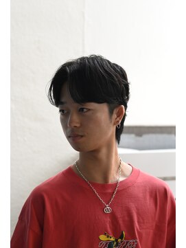 スレイ 西宮(SLAY) 波巻きハイライトアップバングツーブロックマッシュ