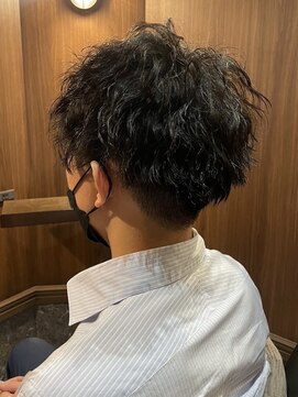 ラックスビー プレミアム 大阪駅前第3ビル店(LUXBE PREMIUM) ニュアンスパーママッシュツーブロックメンズカット梅田