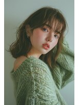 ラナ 新宿(lana)&nbsp;くびれミディアム/シースルーバング/顔まわり【lana hair 新宿】