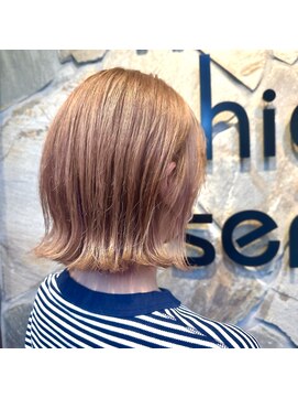ナチュラルハイセンス 本店(natural high sense) ボブ×オレンジブラウン◇町屋/似合わせカット