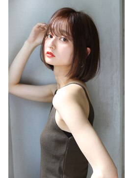 マルフェ 天王寺(marfe) 【marfe】ボブ＿シースルーバング＿髪質改善ボブ