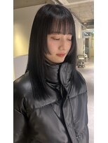 アム(amu)&nbsp;透ける暗髪/モードスタイル