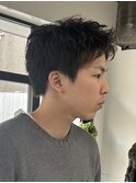 men`sメンズカットツーブロックスパイキーショート束感