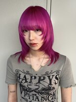 アルレン(Allen)&nbsp;ショッキングピンク　ウルフカット　宇都宮