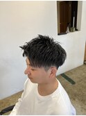 アップバングショート/メンズカット