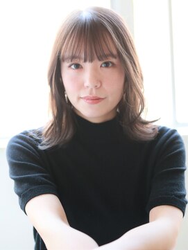 ヘアープロデュース ジェネシス(hair produce genesis) 〔genesis〕伸ばしかけセミロング＆フラットバング