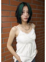 イェン(Yen.)&nbsp;ポイントハイライトデザインカラーレイヤーボブ