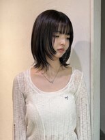 レクタ(recta) 顔周りレイヤー 顔まわりカット レイヤー ミディアム