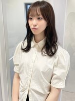 ノア 四条大宮店(noah)&nbsp;韓国ヘアミディアムレイヤーカット前髪カット 20代30代