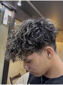 スペインカール/金メッシュスペイン/メンズパーマ