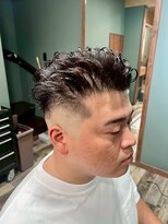スタンドバーバー 柏(STAND BARBER)&nbsp;サーフカール/スパイキーショート/ブルーブラック/柏