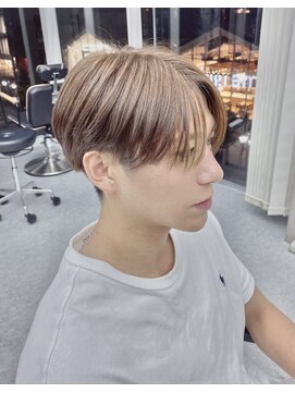 デュー 栄(DEW) 【DEW】センターパート/ミルクティーカラー/ブリーチ