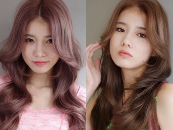 sia 心斎橋 レイヤーカット/髪質改善/ブリーチなしダブルカラー/韓国