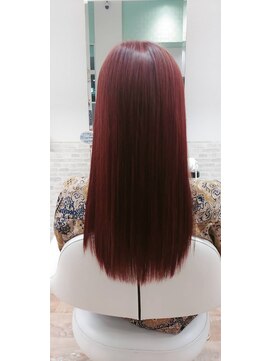 ファイン 滝川店(Fine) 20代30代　髪質改善ＳQUTEカラー　ボルドーピンク　秋カラー
