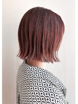 クイントネオリーブ 自由が丘正面口店(quint:neolive)&nbsp;自由が丘/ミニウルフ/チェリーブラウン/フェザーパーマ/ボブ