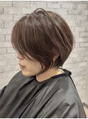 【Labimani】ショートヘア×白髪ぼかしバレイヤージュ