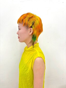 クク(QUQU) デザインカラー　マルチカラー　派手　ビビッド