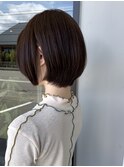 20代30代40代前下がりストレート大人ショートボブリップライン