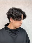 センターパート/ツイストスパイラルパーマ