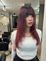 ラピステン 福岡天神 大名店(Lapis)&nbsp;ハイトーンカラー/デザインカラー/顔周りカット/エクステ