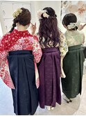 C146袴着付けヘアセット振袖着付け表参道着付け成人式ヘアセット