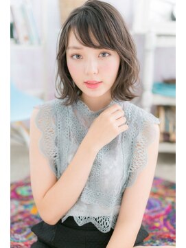 ミック ヘアアンドメイク アップ 駒込店(miq Hair&Make up) 程良い濡れ髪♪黒髪風セミウェットウェーブ