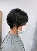 《久保佑介》黒髪マッシュショート/大人ショート/松山