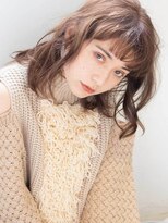 テラス 茨木(Terrace)&nbsp;ミディアム小顔カット前髪ありくすみカラー10代20代30代40代