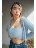 ベンジー 薬院大通店(benji)&nbsp;ハイライト　ミニボブ　うざバング