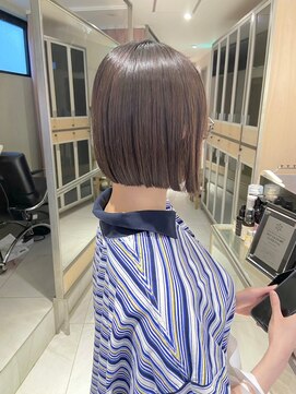 ヘアサロンガリカアオヤマ(hair salon Gallica aoyama) 【坂本拓麻】大人かわいいぱっつんボブ/切りっぱなしボブ<青山>