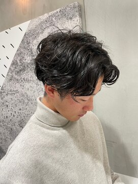 ガリカ(Gallica kinshicho) 【有坂映哉】メンズニュアンスパーマ/爽やかセンターパート