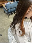オレンジ×イヤリングカラー『川口真緒』Instagram→@mao.kawa