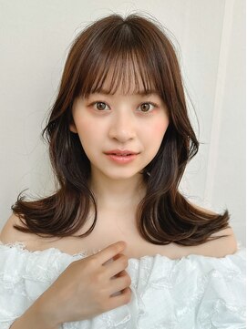 ジョエミバイアンアミ(joemi by Un ami) ★◎大人ガーリーチョコレート小顔カット外ハネボブモード