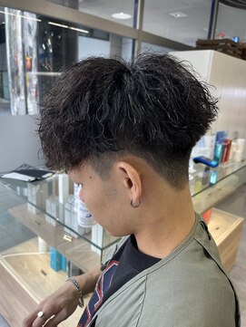 ジーニー 横浜(giinii) 波巻きパーマ　マッシュ