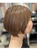 くびれショートボブ×ニュアンスハイライト