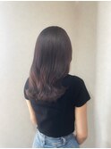 ピンクブラウンx大人巻き