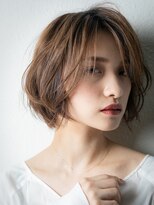 カバーヘア ブリス 大宮西口(COVER HAIR bliss)&nbsp;艶髪ミルクティーアッシュひし形ショートボブt大宮20代30代40代