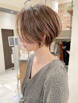 30代/40代/50代/前下がりショートボブ×透明感カラー【NAYUMI】