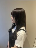 韓国風レイヤー 透明感ブルーラベンダーグレージュ