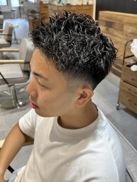 カルゥグラッシー(KALOU glassi) メンズショート/ピンパーマ/ツイストピンパーマ