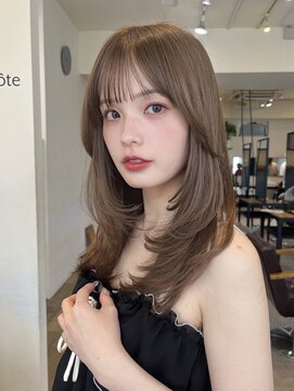 コート 表参道(Cote) Cote 美髪/グレージュ/レイヤースタイル/イルミナカラー/顔周り