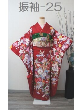 きものサロン すずめ屋 レンタル振袖(正絹)-25(しだれ桜)