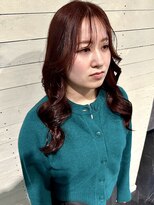 ルノン(LUNON)&nbsp;髪質補修カラー/艶カラー/マロンピンク/韓国巻き